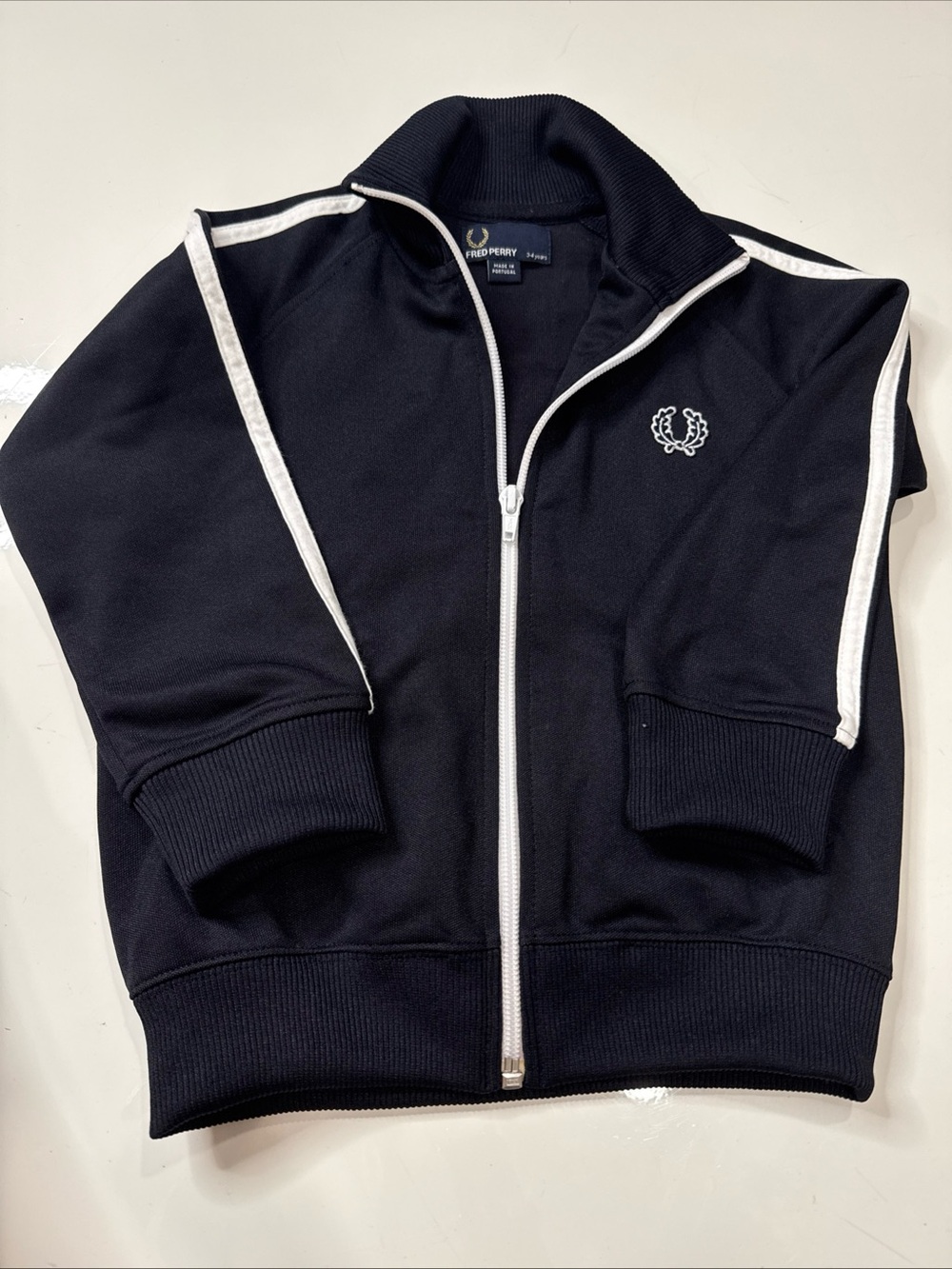 Fred Perry Boys Toddler kids zip jacket blue 3-4 years A020826